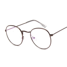 Load image into Gallery viewer, Round Rays Transparent Glasses Frames Men Women Fake Glasses Vintage Optical Myopia Eyeglasses Frames Ladies Retro Eyewear