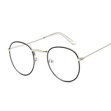 Load image into Gallery viewer, Round Rays Transparent Glasses Frames Men Women Fake Glasses Vintage Optical Myopia Eyeglasses Frames Ladies Retro Eyewear