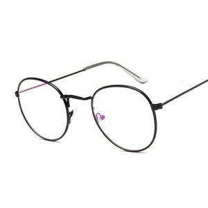 Round Rays Transparent Glasses Frames Men Women Fake Glasses Vintage Optical Myopia Eyeglasses Frames Ladies Retro Eyewear