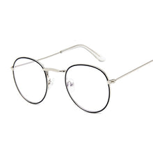 Load image into Gallery viewer, Round Rays Transparent Glasses Frames Men Women Fake Glasses Vintage Optical Myopia Eyeglasses Frames Ladies Retro Eyewear