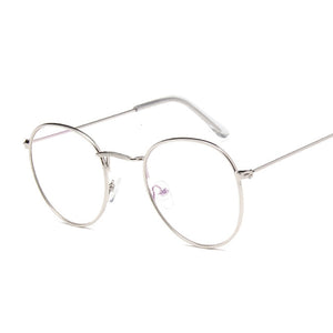 Round Rays Transparent Glasses Frames Men Women Fake Glasses Vintage Optical Myopia Eyeglasses Frames Ladies Retro Eyewear