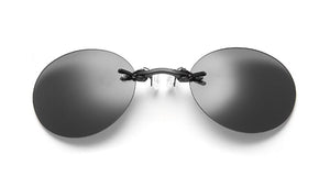 Round Rimless Sunglasses Men Classic Clamp Nose Sun Glasses Mens Matrix Morpheus Mini Frameless Brand Design Glasses