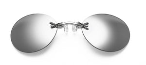 Round Rimless Sunglasses Men Classic Clamp Nose Sun Glasses Mens Matrix Morpheus Mini Frameless Brand Design Glasses