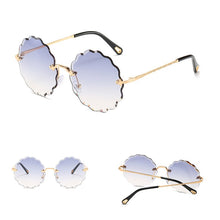 Load image into Gallery viewer, Round Rimless Sunglasses Women 2023 Brand  Feamle Woman Shades Ins Sun glasses lunettes de sol femme Sunglass UV400
