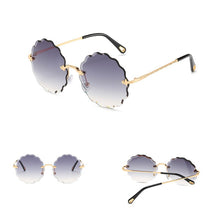 Load image into Gallery viewer, Round Rimless Sunglasses Women 2023 Brand  Feamle Woman Shades Ins Sun glasses lunettes de sol femme Sunglass UV400