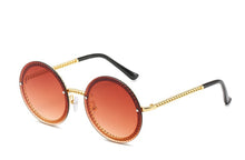 Load image into Gallery viewer, Round Rimless Sunglasses Women  Trimming Gradient Shades Sun Glasses Female Metal Framless Vintage Ladies Eyewear