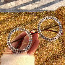 Load image into Gallery viewer, Round Small  Women Sunglasses Rhinestone 2023 Brand Designer Men Sun Glasses Oculos De Sol Feminino Bling Sunglasses