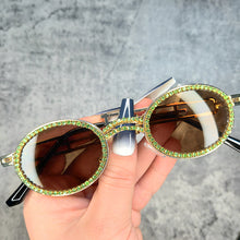 Load image into Gallery viewer, Round Steampunk Small Blingbling Sunglasses For Women Men 2023 Diamond  Designer Gradient Gothic Sunglasses Men Feminino