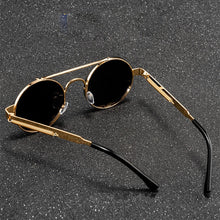 Load image into Gallery viewer, Round Steampunk Sunglasses Brand Design Men Women Metal Punk Sun Glasses Vintage Sunglass UV400 Shades Eyewear Gafas de Sol