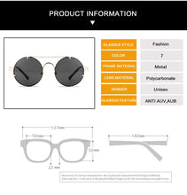 Load image into Gallery viewer, Round Steampunk Sunglasses Brand Design Men Women Metal Punk Sun glasses Vintage Sunglass UV400 Shades Eyewear Gafas de Sol