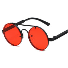 Load image into Gallery viewer, Round Steampunk Sunglasses Brand Design Men Women Metal Punk Sun glasses Vintage Sunglass UV400 Shades Eyewear Gafas de Sol