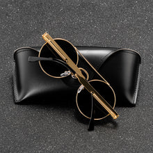Load image into Gallery viewer, Round Steampunk Sunglasses Brand Design Men Women Metal Punk Sun glasses Vintage Sunglass UV400 Shades Eyewear Gafas de Sol