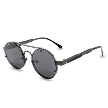 Load image into Gallery viewer, Round Steampunk Sunglasses Brand Design Men Women Metal Punk Sun glasses Vintage Sunglass UV400 Shades Eyewear Gafas de Sol
