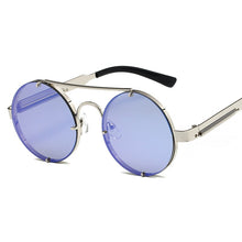 Load image into Gallery viewer, Round Steampunk Sunglasses Brand Design Men Women Metal Punk Sun glasses Vintage Sunglass UV400 Shades Eyewear Gafas de Sol