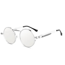 Load image into Gallery viewer, Round Steampunk Sunglasses Brand Men Women Vintage Metal Punk Sun glasses UV400 Shades Eyewear Oculos Gafas de Sol