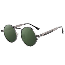 Load image into Gallery viewer, Round Steampunk Sunglasses Brand Men Women Vintage Metal Punk Sun glasses UV400 Shades Eyewear Oculos Gafas de Sol