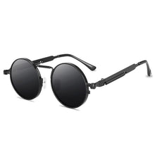Load image into Gallery viewer, Round Steampunk Sunglasses Brand Men Women Vintage Metal Punk Sun glasses UV400 Shades Eyewear Oculos Gafas de Sol