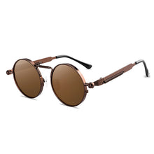 Load image into Gallery viewer, Round Steampunk Sunglasses Brand Men Women Vintage Metal Punk Sun glasses UV400 Shades Eyewear Oculos Gafas de Sol
