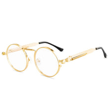 Load image into Gallery viewer, Round Steampunk Sunglasses Brand Men Women Vintage Metal Punk Sun glasses UV400 Shades Eyewear Oculos Gafas de Sol