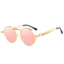 Load image into Gallery viewer, Round Steampunk Sunglasses Brand Men Women Vintage Metal Punk Sun glasses UV400 Shades Eyewear Oculos Gafas de Sol