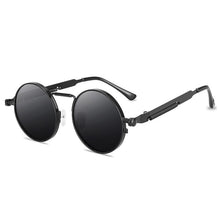 Load image into Gallery viewer, Round Steampunk Sunglasses Brand Men Women Vintage Metal Punk Sun glasses UV400 Shades Eyewear Oculos Gafas de Sol