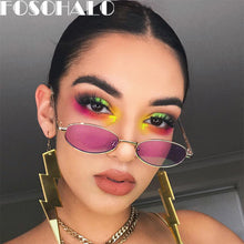 Load image into Gallery viewer, Round Steampunk Sunglasses Women Small Vintage Brand Designer Sun Glasses Retro Oval Sunglass Eyewear Female Shades UV400