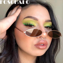 Load image into Gallery viewer, Round Steampunk Sunglasses Women Small Vintage Brand Designer Sun Glasses Retro Oval Sunglass Eyewear Female Shades UV400