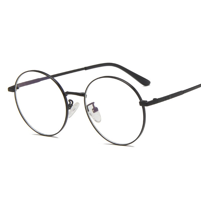 Round Stylish 2023 Clear Ocean Lens Glasses Women Men  Designer Shopping Travel Eyeglasses Metal Frame Trend Eyewear