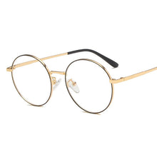 Load image into Gallery viewer, Round Stylish 2023 Clear Ocean Lens Glasses Women Men  Designer Shopping Travel Eyeglasses Metal Frame Trend Eyewear