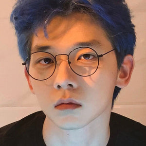 Round Stylish 2023 Clear Ocean Lens Glasses Women Men  Designer Shopping Travel Eyeglasses Metal Frame Trend Eyewear