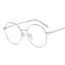 Load image into Gallery viewer, Round Stylish 2023 Clear Ocean Lens Glasses Women Men  Designer Shopping Travel Eyeglasses Metal Frame Trend Eyewear