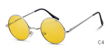 Load image into Gallery viewer, Round Sunglasses Men Polarized UV400  Brand Design Vintage Retro Circle Frame Sun Glasses Women Yellow Lens 801B