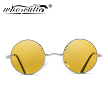 Load image into Gallery viewer, Round Sunglasses Men Polarized UV400  Brand Design Vintage Retro Circle Frame Sun Glasses Women Yellow Lens 801B