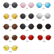 Load image into Gallery viewer, Round Sunglasses Men Polarized UV400  Brand Design Vintage Retro Circle Frame Sun Glasses Women Yellow Lens 801B