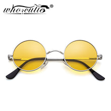 Load image into Gallery viewer, Round Sunglasses Men Polarized UV400  Brand Design Vintage Retro Circle Frame Sun Glasses Women Yellow Lens 801B