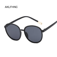 Load image into Gallery viewer, Round Sunglasses Women Brand Designer Oval Oversized Sun Glasses Female Retro Black Eyewear UV400