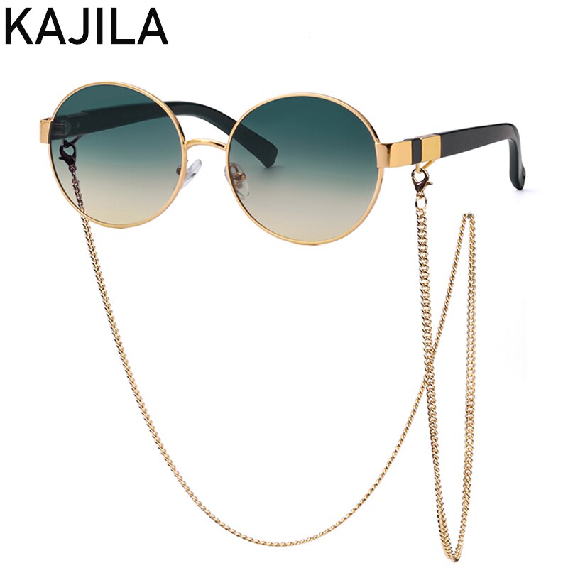 Round Sunglasses Women 2023  Brand Steampunk Sun Glasses For Men With Chain Ladies Sunglass Gafas De Sol Hombre