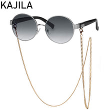 Load image into Gallery viewer, Round Sunglasses Women 2023  Brand Steampunk Sun Glasses For Men With Chain Ladies Sunglass Gafas De Sol Hombre