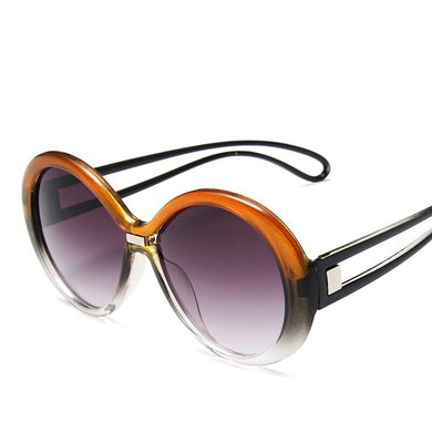 Round Sunglasses Women Men Oversize Eyewear Gradient Big Frame Sun Glasses Brand Designer UV400 Female Shades Oculos
