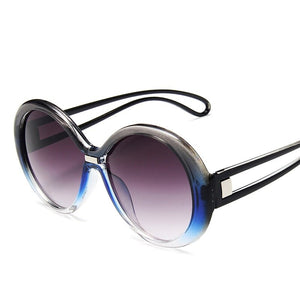 Round Sunglasses Women Men Oversize Eyewear Gradient Big Frame Sun Glasses Brand Designer UV400 Female Shades Oculos