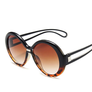 Round Sunglasses Women Men Oversize Eyewear Gradient Big Frame Sun Glasses Brand Designer UV400 Female Shades Oculos