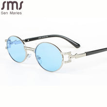 Load image into Gallery viewer, Round Vintage Sunglasses Women Men Steampunk Oval Sun Glasses Men Punk Retro Eyeglasses  Brand Designer Eyewear UV400