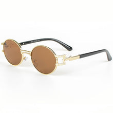 Load image into Gallery viewer, Round Vintage Sunglasses Women Men Steampunk Oval Sun Glasses Men Punk Retro Eyeglasses  Brand Designer Eyewear UV400