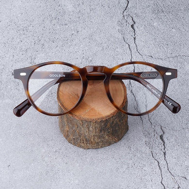 Round Vintage acetate eyeglass frames  Gregory Peck OV5186 Women  Myopia Optical Frames Computer Glasses Transparent glasses