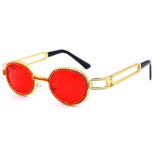 Carica l'immagine nel visualizzatore di Gallery, Round Women Sunglasses Brand Designer Diamond Sunglasses Women 2023 Gothic Steampunk Colorful Rhinestone Shades UV400 Oculos