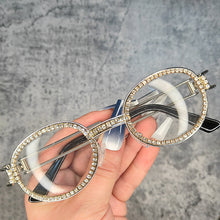 Carica l'immagine nel visualizzatore di Gallery, Round Women Sunglasses Brand Designer Diamond Sunglasses Women 2023 Gothic Steampunk Colorful Rhinestone Shades UV400 Oculos