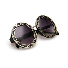 Load image into Gallery viewer, Round Yellow Sunglasses For Women Black Pink  Blue Sun Glasses Female Champagne Gray Shades Trends 2023  Designer
