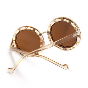 Round Yellow Sunglasses For Women Black Pink  Blue Sun Glasses Female Champagne Gray Shades Trends 2023  Designer