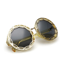 Load image into Gallery viewer, Round Yellow Sunglasses For Women Black Pink  Blue Sun Glasses Female Champagne Gray Shades Trends 2023  Designer