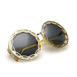 Round Yellow Sunglasses For Women Black Pink  Blue Sun Glasses Female Champagne Gray Shades Trends 2023  Designer